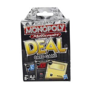 Monopoly Millionaire Deal Card Game Hasbro Parker Brothers Family Fun Complete